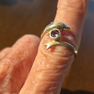 Sterling Silver and Amethyst Ring.